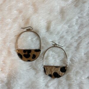 cheetah print earrings